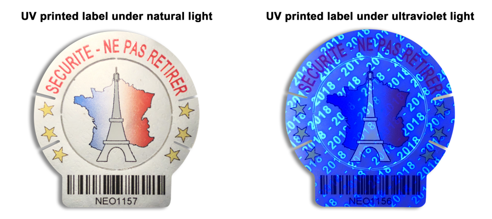 example uv printed labels
